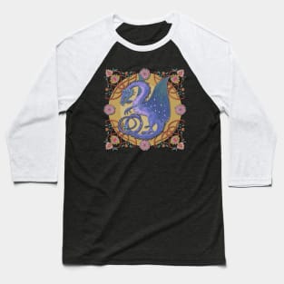 Celtic Medieval Celestial Sky Dragon Baseball T-Shirt